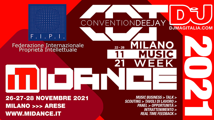 Midance, F.I.P.I. e Convention Deejay uniti nella Milano Music Week