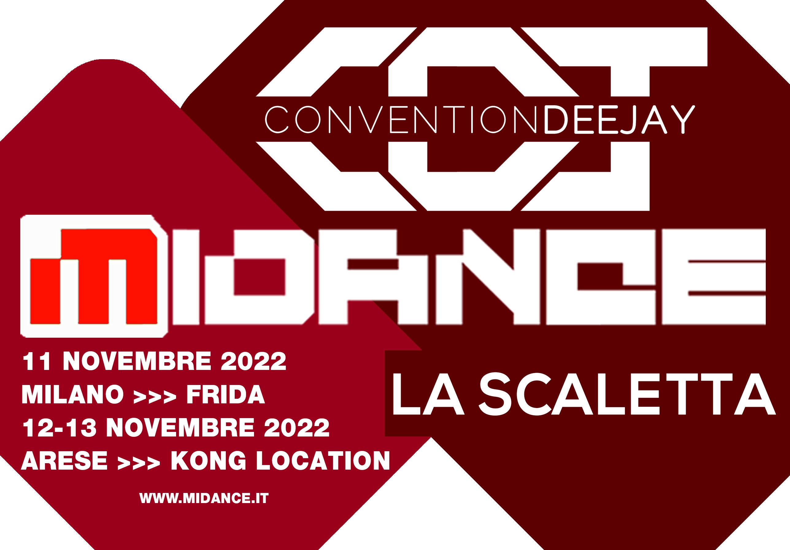 Midance e Convention Deejay 2022, la scaletta