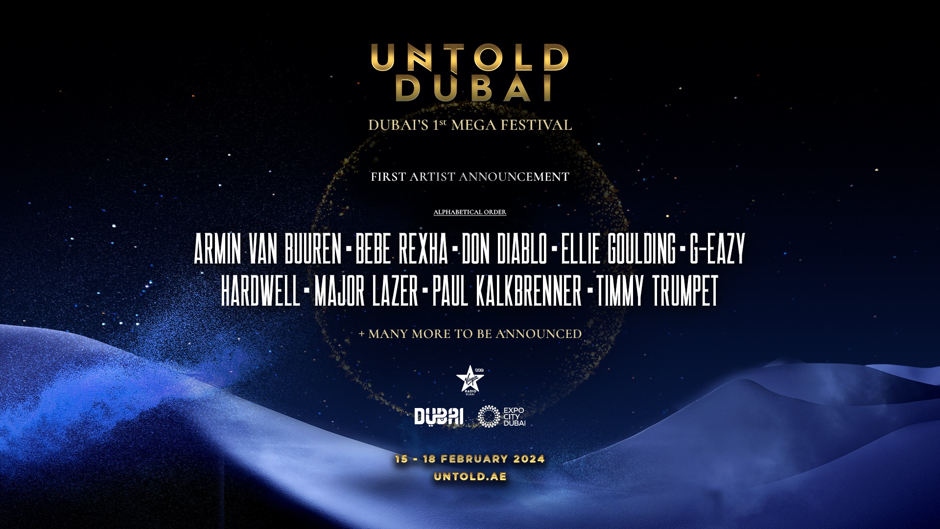 Svelato la prima lineup di UNTOLD Dubai